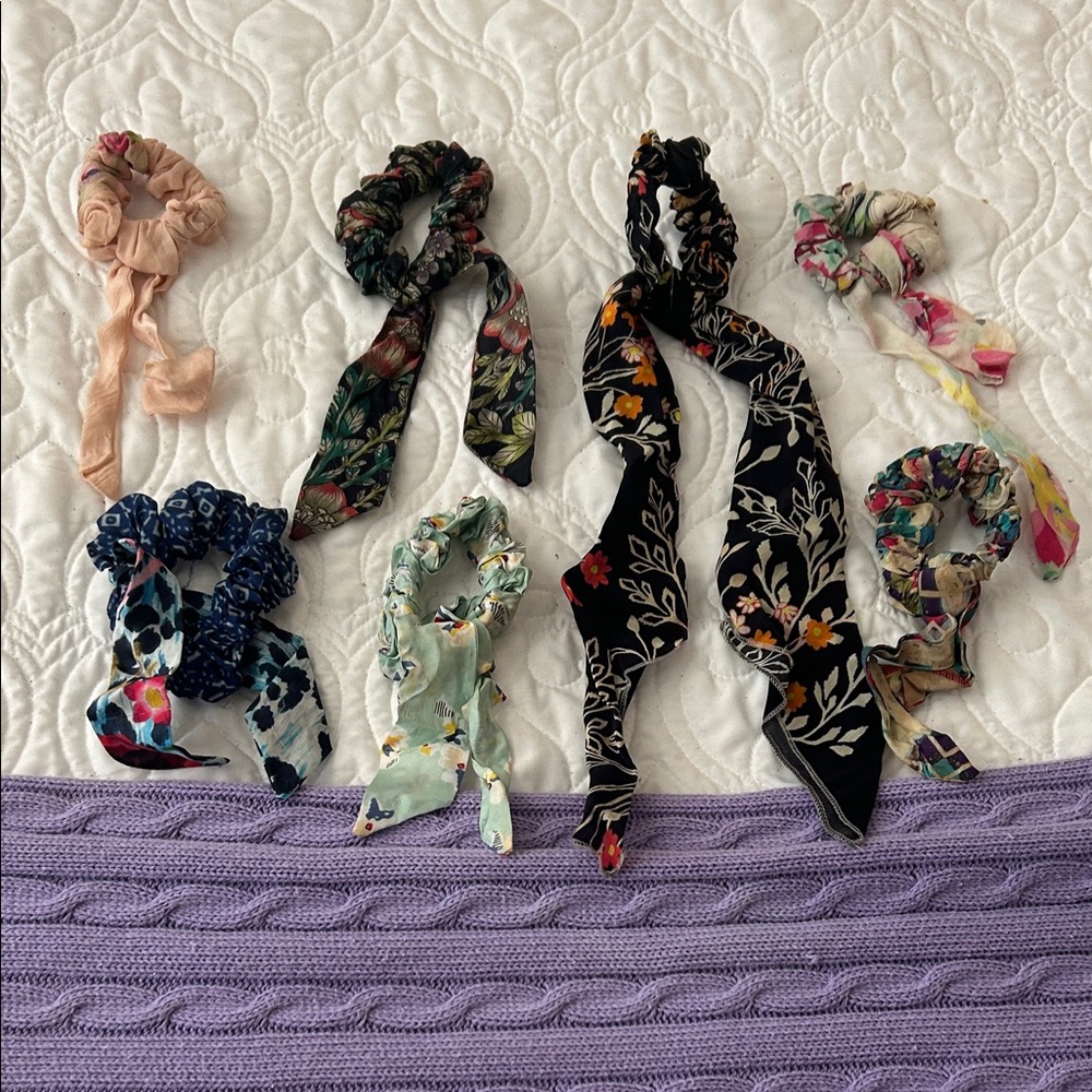 Johnny Was Floral and Patterned Hair Scrunchies Set